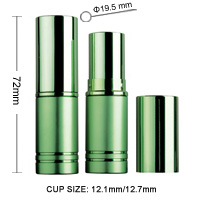 green lipstick bottles