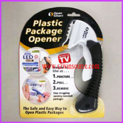 Plastic package opener