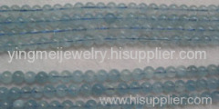 Aquamarine Round Beads