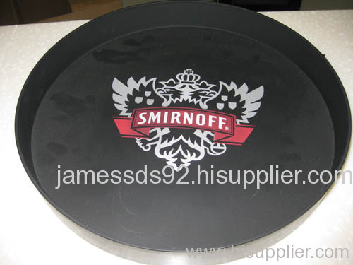 Plastic serving tray