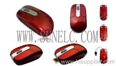 Hidden retractable cable optical mouse 3D