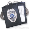 Leather Neck Chain Badge Holder Wallet Neck Wallet ID Card Holder Wallet Badge Wallet