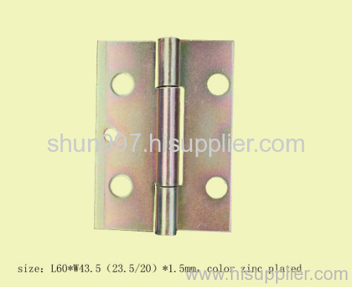 custom color zinc plated iron hinge