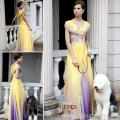Coniefox 2010 stylish long bridesmaid dresses