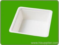 100% decomposable bagasse tray,square bowl
