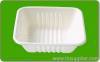 Degradable disposable bagasse mushroon tray