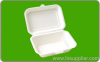 Degradable sugarcane pulp dinnerware hamburger box