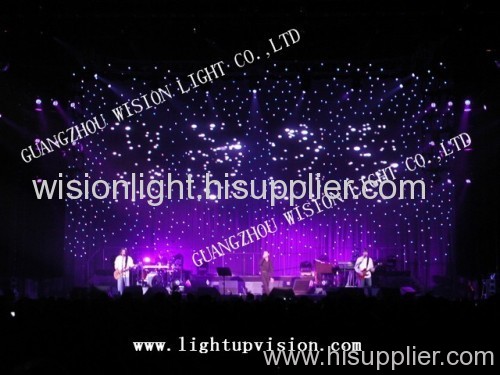 LED star cloth/LED star curtain/LED Horizon DMX curtain(LUV-LHC406), LED stage lighting