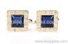 Golden Crystal Cufflinks