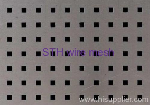 Square Hole perforated metal