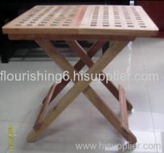Walnut foldable table