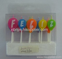 Promotional Birthday Letter Candle