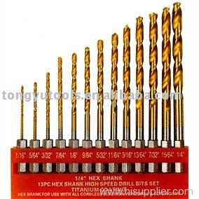 13pcs HSS Twist Drill Bit Sets