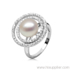 Luxurious 18K Freshwater Pearl Ring