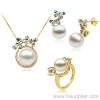 2012 Hotsale 18K Yellow Gold Pearl Sets