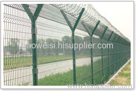 Barbed wire fences