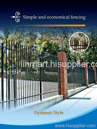 Ornamental iron fence