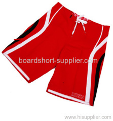 Red board shorts
