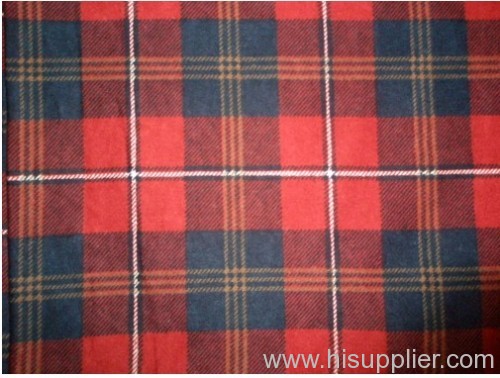 Flannel Printed Check Fabric