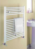 White Straight Heated Towel Rails