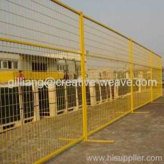 PVC temporary fence, yellow temporary fence, red temporary fence