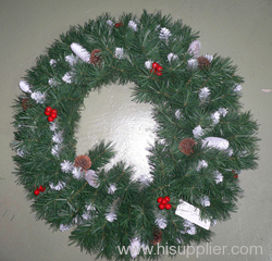 Decorated Christmas wreath