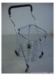 4 Wheels Aluminium Shopping Basket