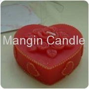 Red Heart Candle