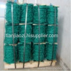 plastic coated barbed wire