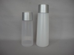 plastic bottle,plating screw cap, PE bottle,cosmetic lotion bottle