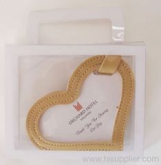 heart shaped Luggage/name Tag