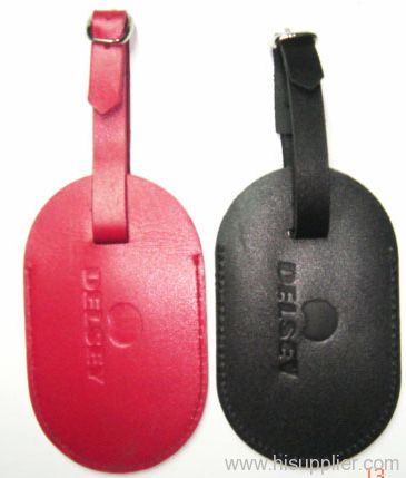 Hard oval pvc Travel Luggage Tag