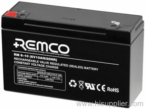 6V 10AH sealed lead acid battery