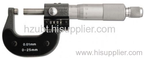 Mechanical counter digit micrometer gauge measuring hand tools