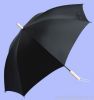 23&quot; polyester straight promotional umbrella in black color