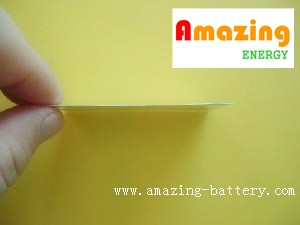 ultra-thin polymer 0.4mm rechargeable and non-chargeable batteries for card