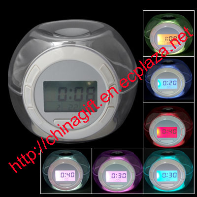 7 Color Changing Light Alarm Clock