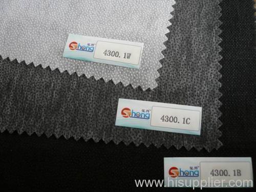 Non-woven fusible interlining