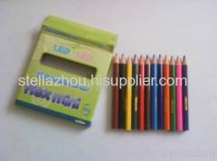 3.5 inch 12 color plastic pencil