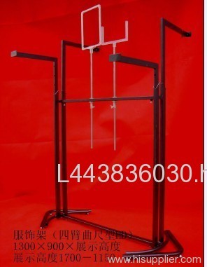 Four-arms square type clothing display rack