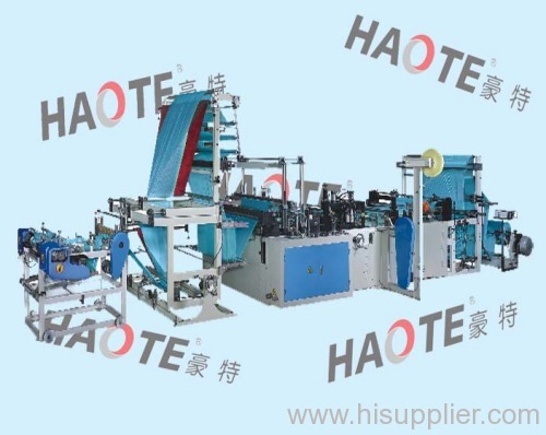 Automatic Ribbon-through Garbage Bag Making Machine