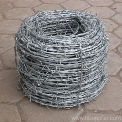 galvanized barbed wire