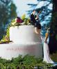 Hooked on Love wedding cake toppers