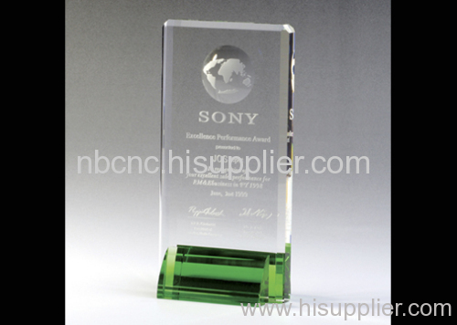 crystal trophy