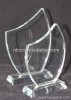 white glass trophy