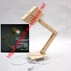 Funny Assembly DIY Wood Table Desk Lamp Light