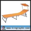 folding beach bed with sunshade