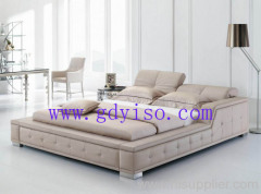 Leather bed , bed ,modern bed,