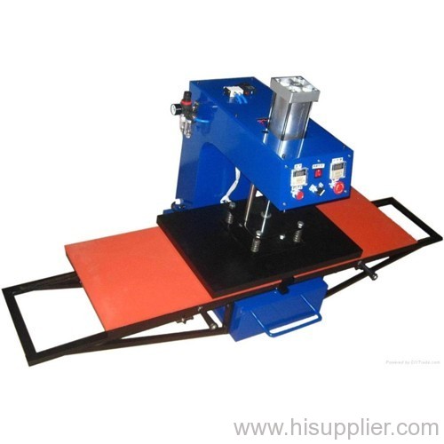 air operated double location heat press machine