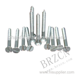 countersunk head wood screw with slot